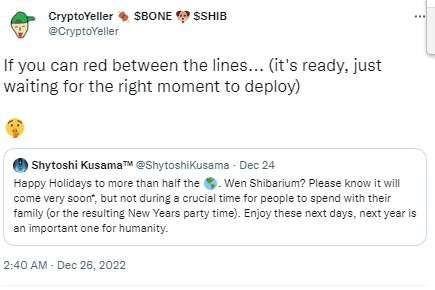 Shiba Inu二层解决方案Shibarium或将于明年初推出